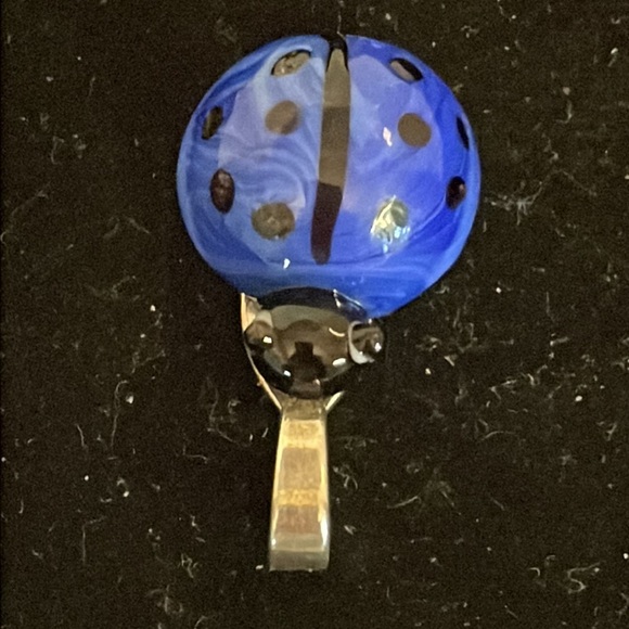 1.5” blue and black 3D lady big charm pendant with jump hoop - Picture 4 of 10